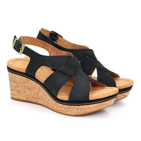 Женские босоножки Clarks Clarks Elleri Rae 26171444, черные Женские босоножки Clarks Clarks Elleri Rae 26171444, черные