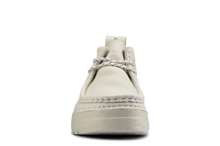 Женские высокие кеды Clarks OriginWallabee 26157268, белые