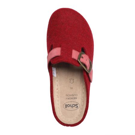Женские тапочки SCHOLL INVERNESS BUCKLE F308941022, красные