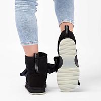 Sheepskin Fashion Sharky Mini Bandana W13199 - Женские полусапоги из овчины (угги) EMU Australia, черные Sheepskin Fashion Sharky Mini Bandana W13199 - Женские полусапоги из овчины (угги) EMU Australia, черные