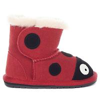 Ladybird Walker B10317 - Детские ботинки из овчины (угги) EMU Australia, красные Ladybird Walker B10317 - Детские ботинки из овчины (угги) EMU Australia, красные