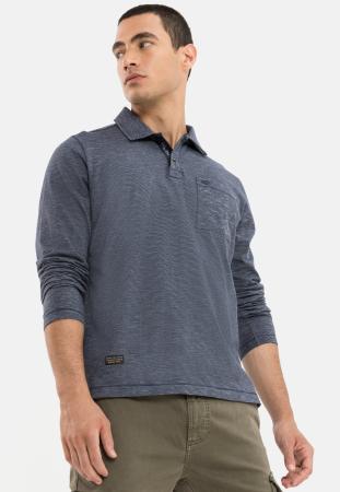Мужское поло Camel Active Polo Long Sleeve 409860-8P51, синее