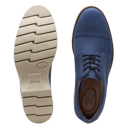 Мужские дерби брогированные Clarks Bayhill Cap 26157908, синие