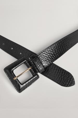 Женский ремень Gant EMBOSSED BELT 4940165, черный