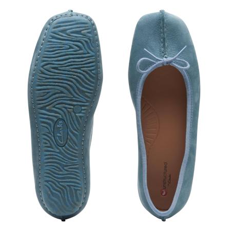 Женские балетки Clarks Freckle Ice 26140230, голубые