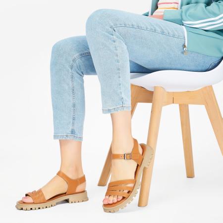 Женские сандалии Bugatti 44412218-1000, коричневые