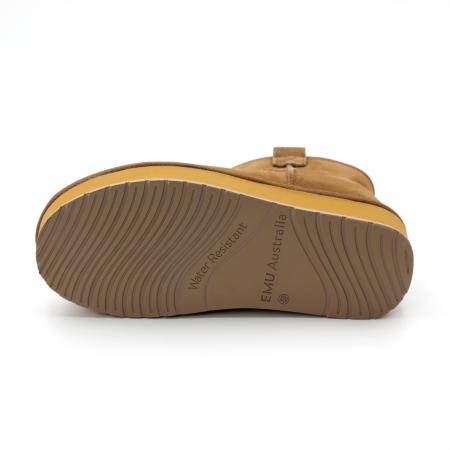 Женские ботинки из овчины (угги) EMU Australia Foy Flatform Micro W13073, коричневые