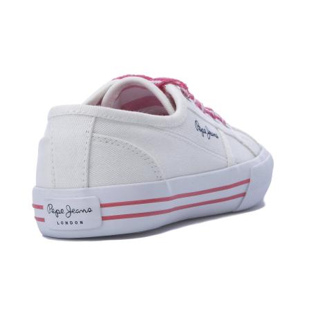 Детские кеды Pepe Jeans London BAKER BASIC GIRLS PGS30335, белые Детские кеды Pepe Jeans London BAKER BASIC GIRLS PGS30335, белые