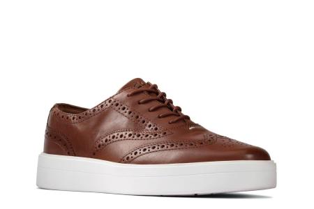 Женские кеды Clarks Hero Brogue. 26149392, коричневые