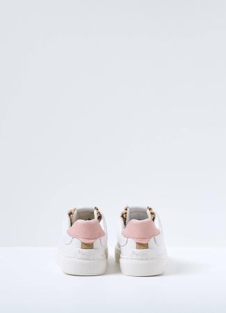 Женские кеды Pepe Jeans London ADAMS RIGA PLS31310, белые