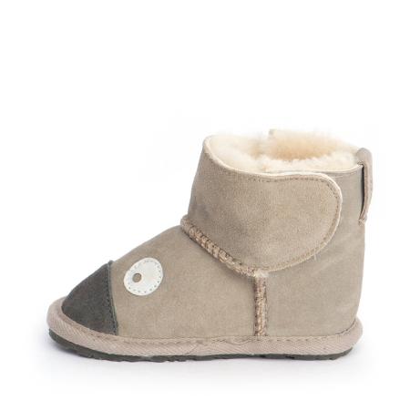 Детские ботинки из овчины (угги) EMU Australia Koala Walker B10306, серые Детские ботинки из овчины (угги) EMU Australia Koala Walker B10306, серые