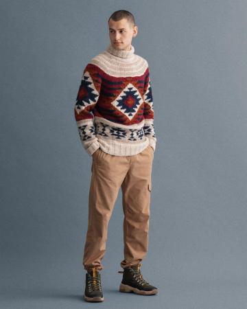 ALPACA GEOMETRIC FUNNEL NECK 8060020