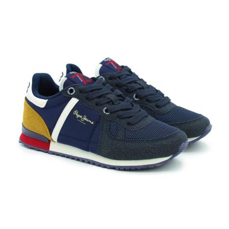 Детские кроссовки Pepe Jeans London SYDNEY COMBI BOY AW21 PBS30506, синие