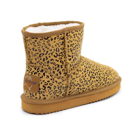 Женские полусапоги из овчины (угги) EMU Ridge SMU Sophie Mini Print RW15003, коричневые