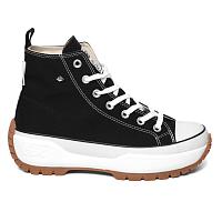 KAYA MID FLY B49-3702-01 - Женские высокие кеды British Knights, черные