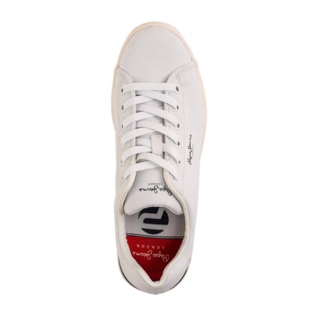 Мужские кеды Pepe Jeans London ROLAND BASIC PMS30522, белые Мужские кеды Pepe Jeans London ROLAND BASIC PMS30522, белые