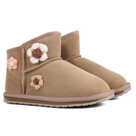 Детские полусапоги EMU Australia Wool Fashion Daisy K13232, коричневые