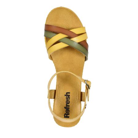 Женские сандалии REFRESH PU LADIES SANDALS 170625, желтые