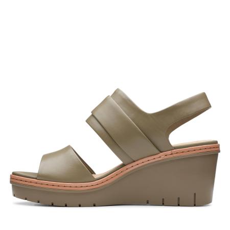 Женские босоножки Clarks Palm Stellar 26140233, оливковые