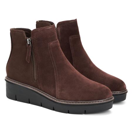 Женские полусапоги Clarks Airabell Zip 26167636, коричневые