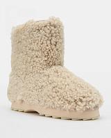 Sheepskin Fashion Sharky Lo Teddy W13200 - Женские полусапоги из овчины (угги) EMU Australia, белые
