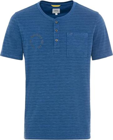Мужская футболка Camel Active Henley Shortsleeve 409770-7T72, синяя