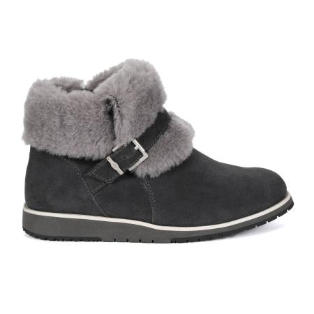 Женские полусапоги EMU Australia Oxley Fur Cuff W11698, серые
