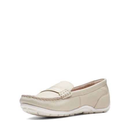 Женские мокасины Clarks Dameo Vine 26140090, белые Женские мокасины Clarks Dameo Vine 26140090, белые