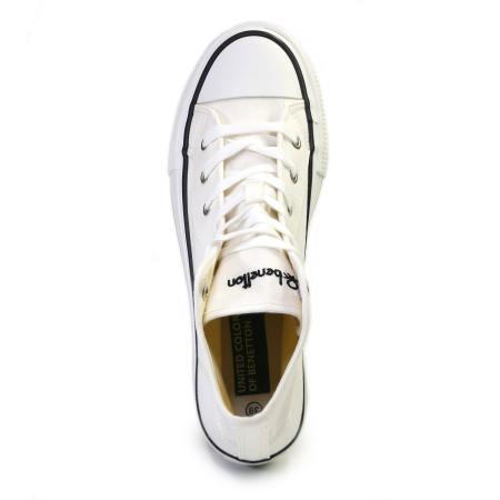 Женские высокие кеды United Colors of Benetton LIGHIGH CVS BTW310300, белые