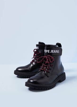 Детские высокие ботинки Pepe Jeans London HATTON STRAP COMBI PGS50167, черные Детские высокие ботинки Pepe Jeans London HATTON STRAP COMBI PGS50167, черные