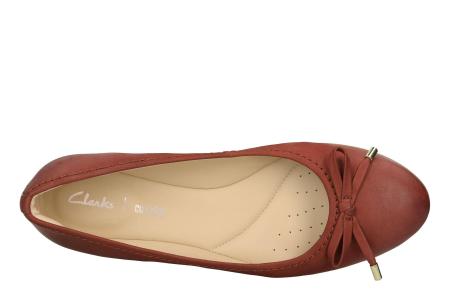 Женские балетки Clarks Grace Lily 26138954, оранжевые