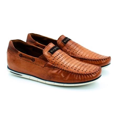 Мужские мокасины Bugatti Chesley 321A2X61-2100, коньячные