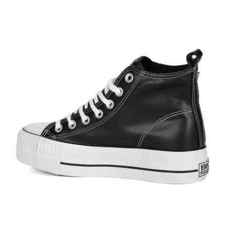 Женские высокие кеды British Knights KAYA MID B49-3736-02, черные