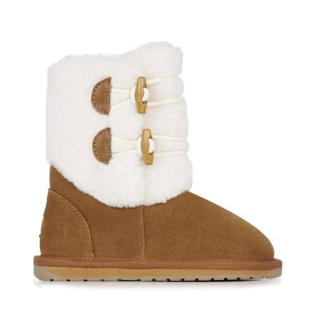 Детские сапоги из овчины (угги) EMU Australia Burnet K12617, коричневые