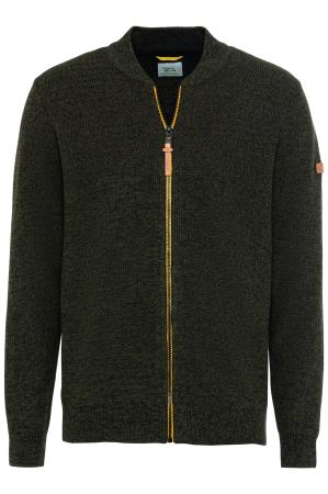 Мужской кардиган Camel Active Knit 1/1 Jacket 409525-8K03, оливковый