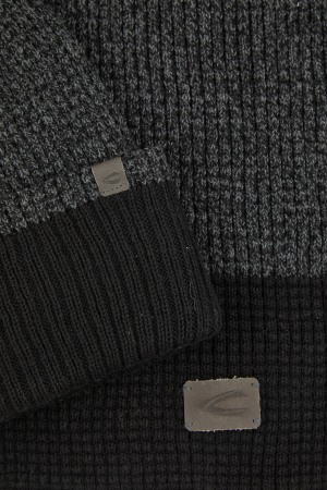 Мужские шарф+шапка Camel Active Strick Set mit Box 404020-8A02, серые