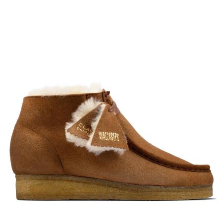 Женские ботинки Clarks Wallabee Boot. 26162498, коричневые Женские ботинки Clarks Wallabee Boot. 26162498, коричневые