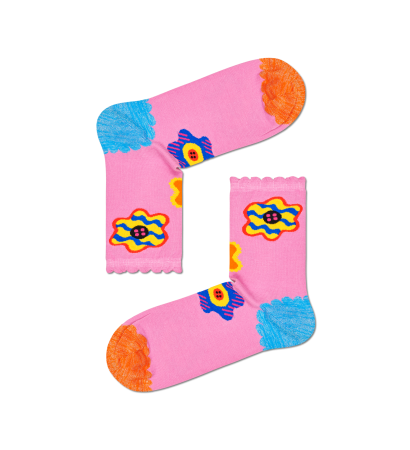 Button Flower Sock ZAN13