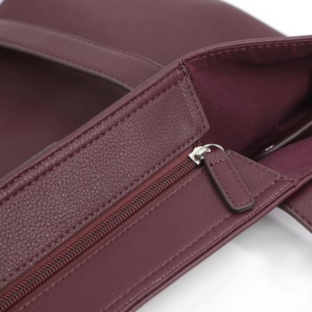 Женская сумка Tom Tailor Bags MIRI ZIP, Zip shopper L 24400, бордовая