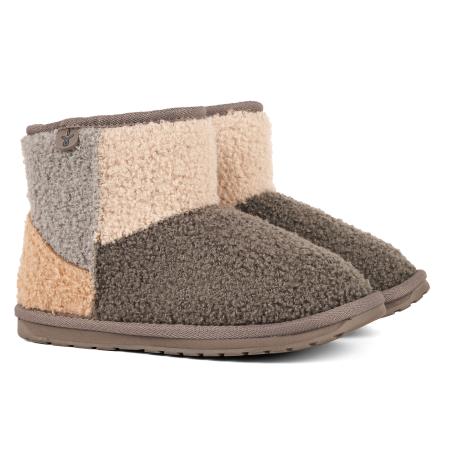 Детские полусапоги EMU Australia Wallaby Mini Teddy Patch K13250, серые