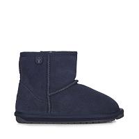 Wallaby Mini K10103 - Детские полусапоги из овчины (угги) EMU Australia, синие