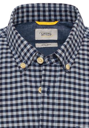 Мужская рубашка Camel Active Shortsleeve Shirt 409214-1S74, синяя