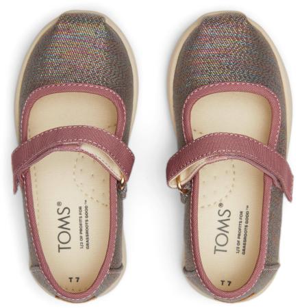 Детские туфли на ремешке TOMS Mary Jane 10017776, мультиколор