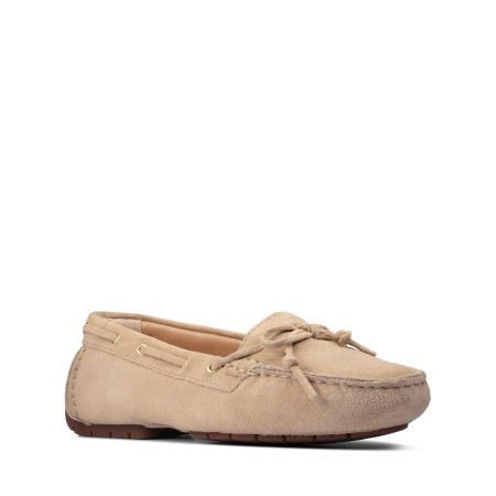 Женские мокасины Clarks C Mocc Boat2 26156422, бежевые