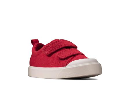 Детские кеды Clarks City Bright T 26149092, красные