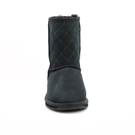 Женские полусапоги из овчины (угги) EMU Australia Stinger Lo Quilted W12068, черные Женские полусапоги из овчины (угги) EMU Australia Stinger Lo Quilted W12068, черные