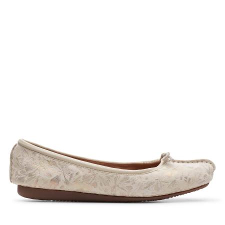 Женские балетки Clarks Freckle Ice 26147555, белые Женские балетки Clarks Freckle Ice 26147555, белые