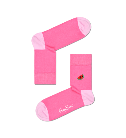 Embroidery Watermelon Half Crew Sock BEWA13