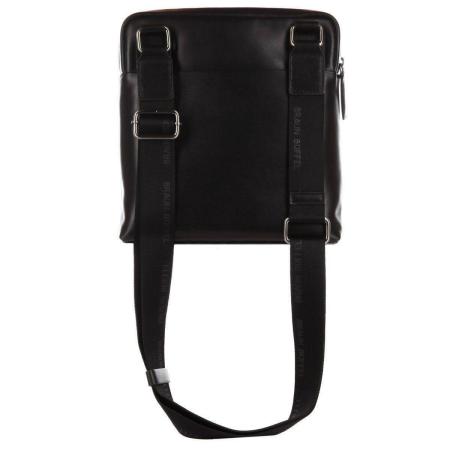 Мужская сумка репортер Braun Buffel LIVORNO Shoulder Bag Slim 67161, черная