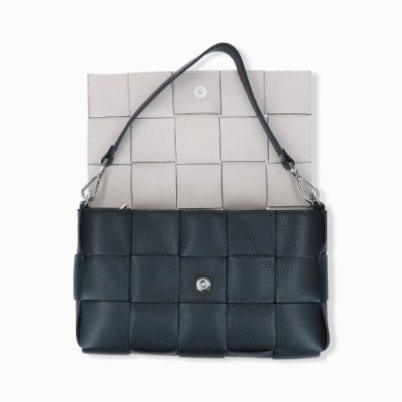 Женская сумка на плечо Charlotte DONNA INPELLE INTRECCIO INTR0336NERO, черная